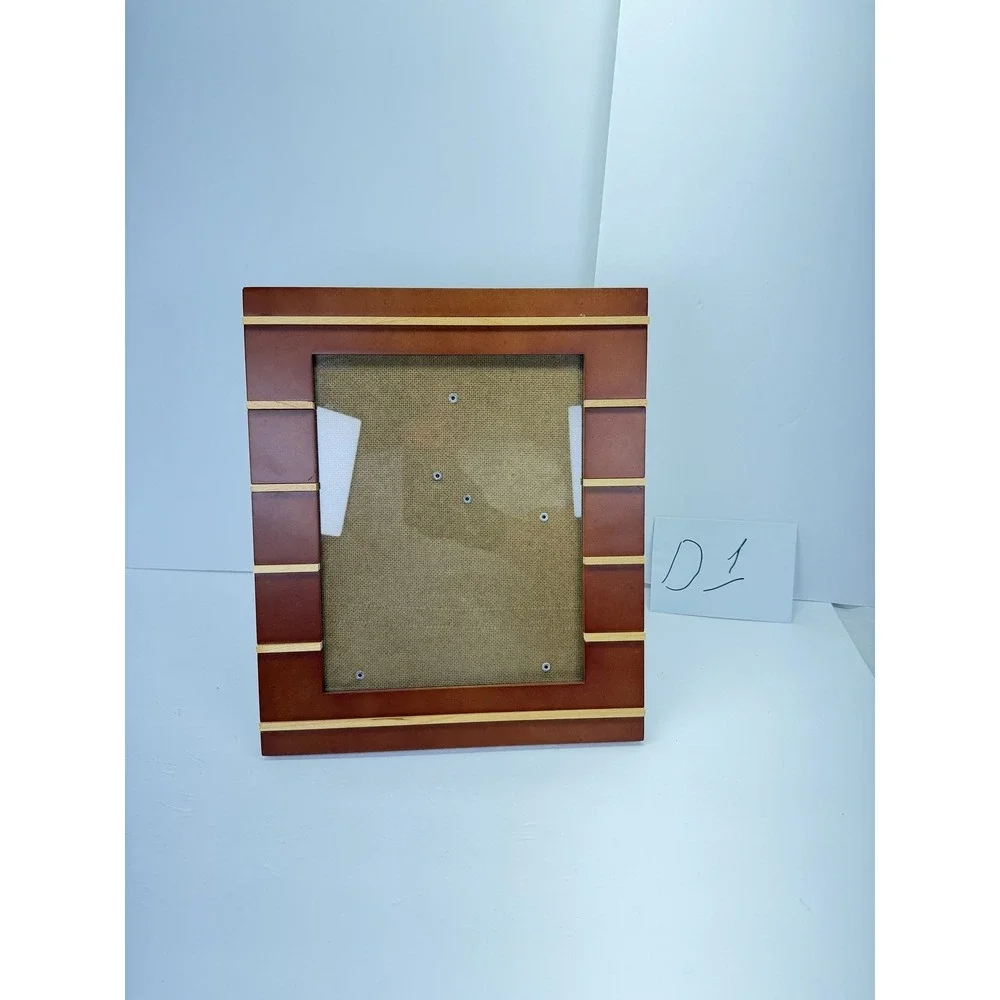 Weston Gallery Walnut Flat Stripe 8x10 Picture Frame Wood Tabletop Display